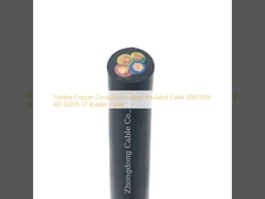 Flexible Copper Conductor Rubber Insulated Cable 300/500V  IEC 60245 57 Rubber Cable